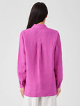 Eileen Fisher Handkerchief Linen Classic collar Easy Shirt in Tulip