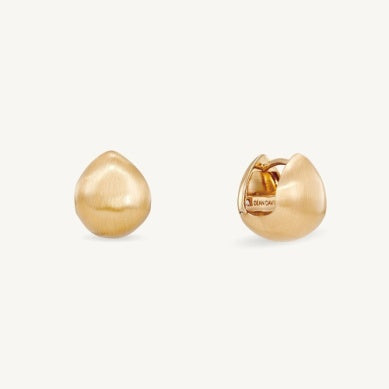 Dean Davidson gold dome huggie hoop earrings