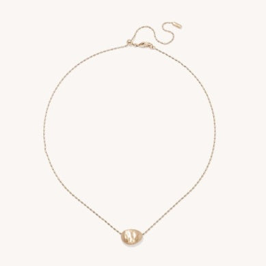 Dean Davidson Serra mini pendant necklace in gold with round bead pendant and short chain