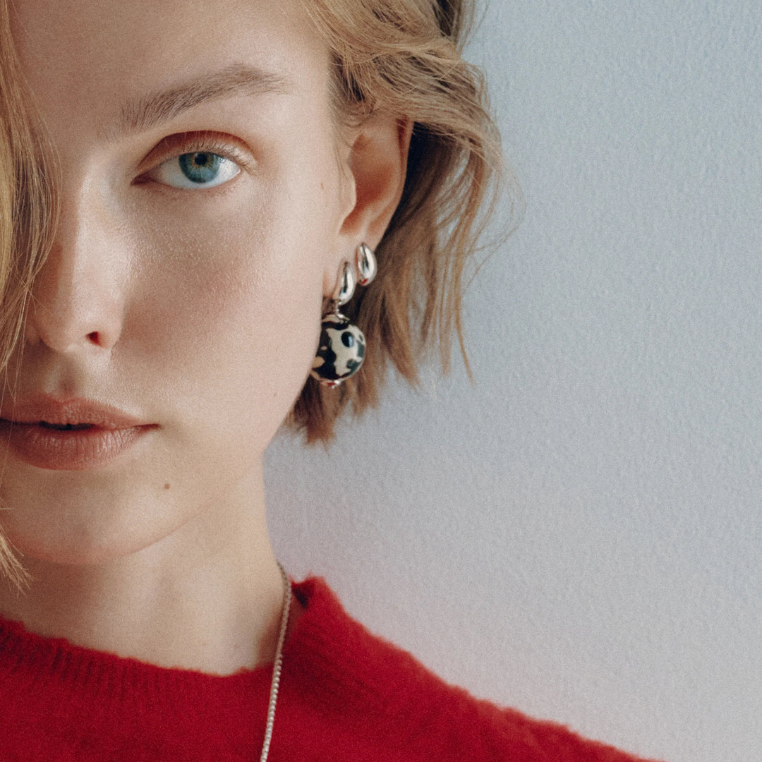 Biko TR Siena Drop Earrings In Silver