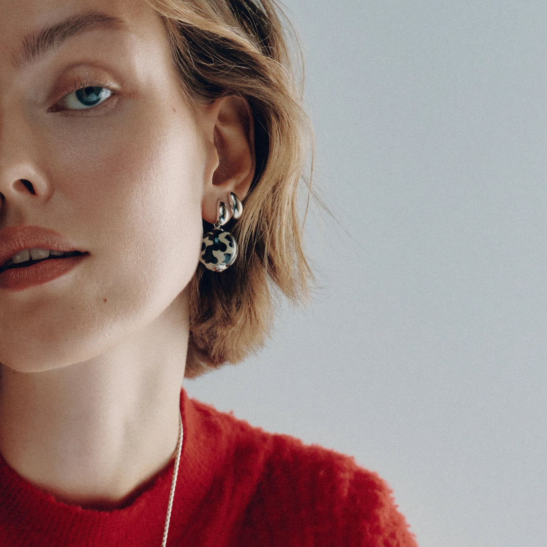 Biko TR Siena Drop Earrings In Silver