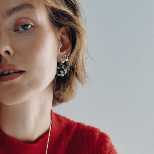 Biko TR Siena Drop Earrings In Silver