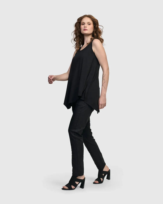 Alembika Jersey A Line Tank in Black