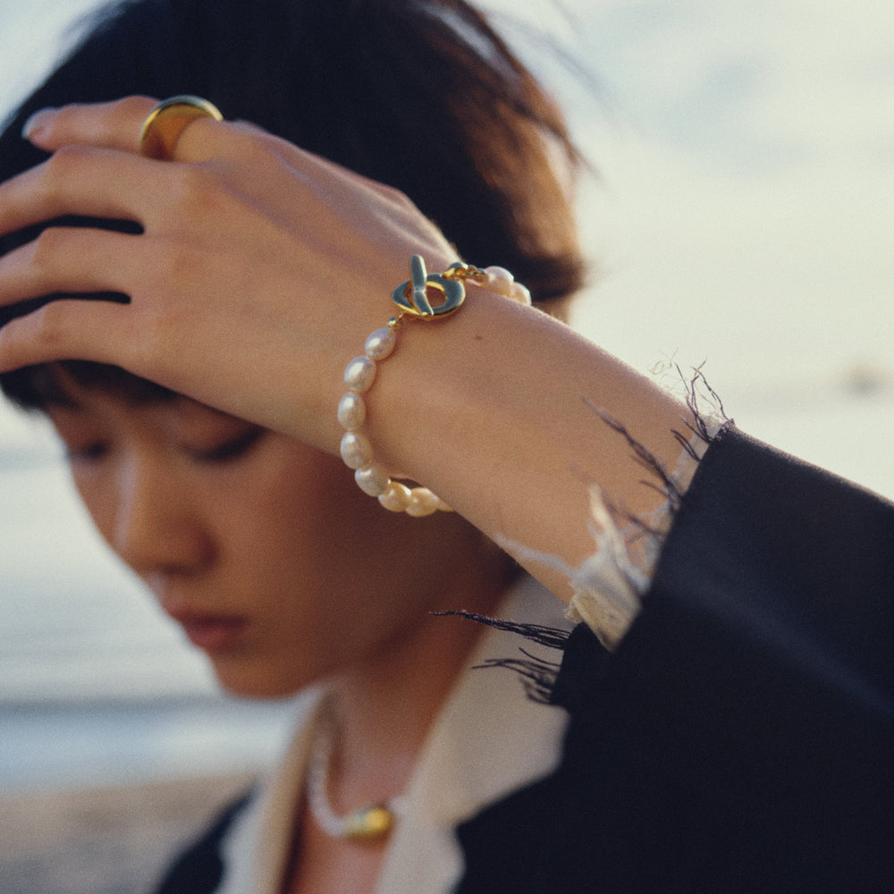 Biko Tasia Pearl Bracelet in Gold