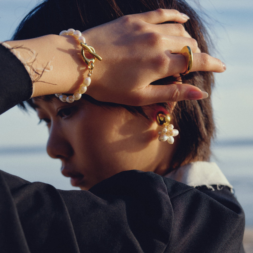 Biko Tasia Pearl Bracelet in Gold