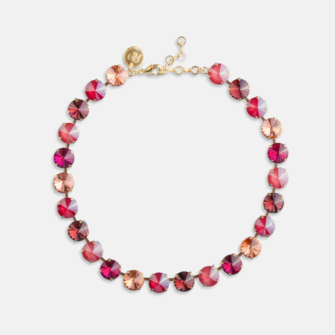 Rebekah Price Marlotta Rivoli Necklace in Gold/Ruby