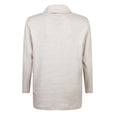 Verpass Ribbed Sleeve Cowl Neck Pullover in Beige