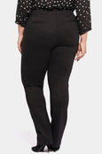 NYDJ Classic Ponte fly Front Trouser in Black