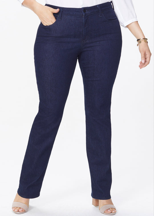 NYDJ Marilyn Straight Jeans in Rinse