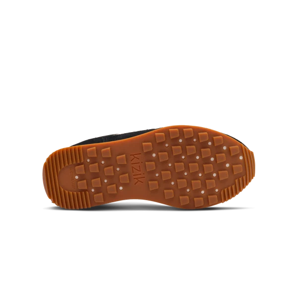 Kizik Siena sneaker outsole with patterned rubber tread, gum color