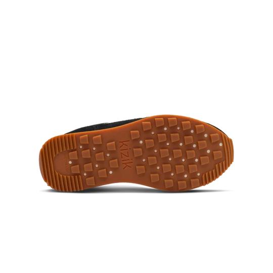 Kizik Siena sneaker outsole with patterned rubber tread, gum color