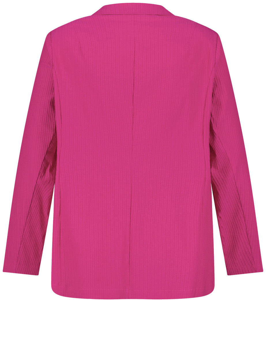 Samoon Textured Stretch Blazer in Pink