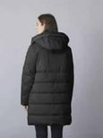 Junge Kris Hooded Quilted Puffer in Black