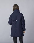 Junge Kristen Zip Front Coat with Drawstring Back on Navy