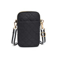 Sol & Selene Divide & Conquer Quilted Crossbody Bag in Black