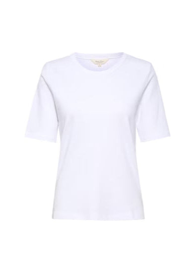 Front view of Part Two Ratana Cotton Short Sleeve Crewneck Tee in White