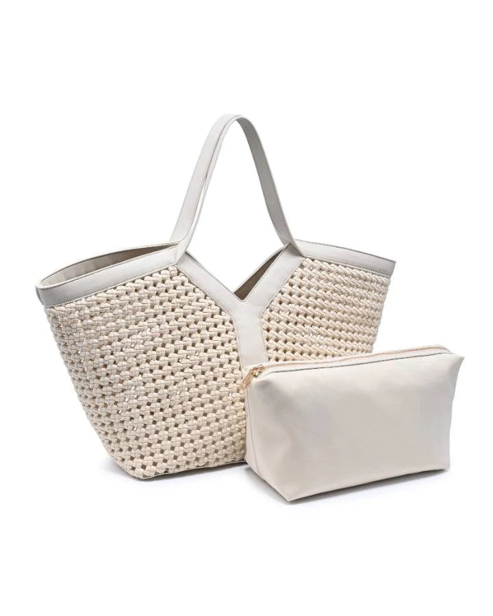 Sol And Selene Calypso Tote in Cream