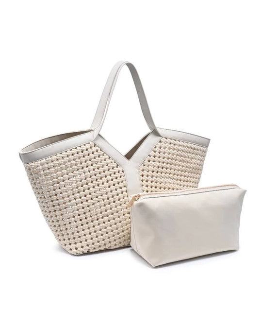 Sol And Selene Calypso Tote in Cream