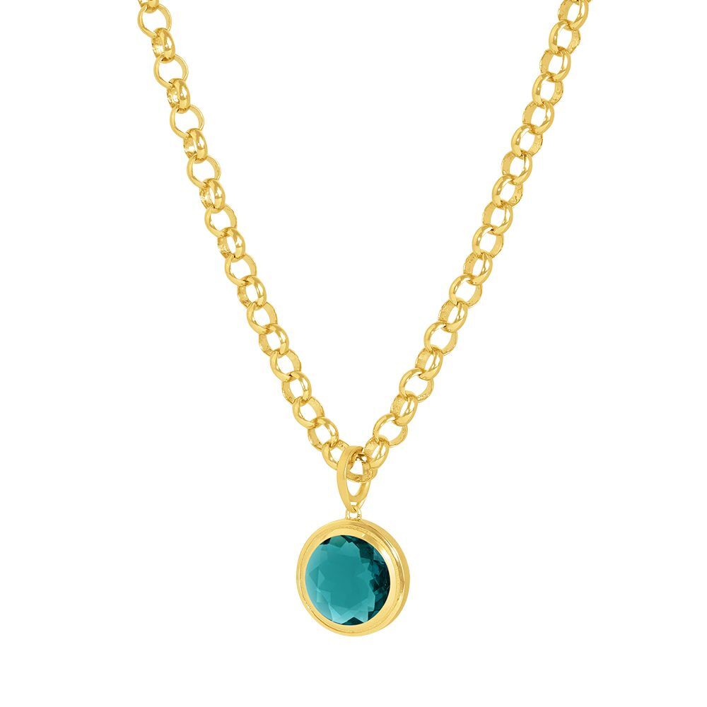 Dean Davidson Signet Pendant Necklace in Electric Blue/Gold