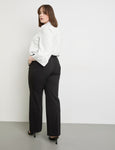 Samoon fly Front Carlotta Trouser in Black