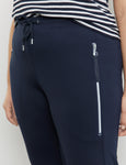 Samoon Jogger with zip pockets in Navy