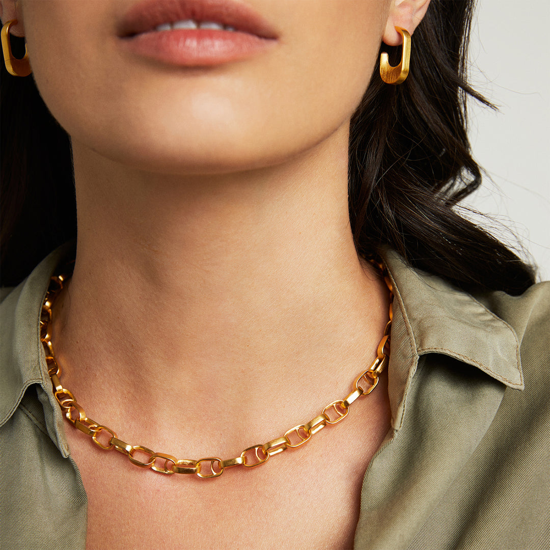 Dean Davidson Manhattan Necklace in Brushed Gold