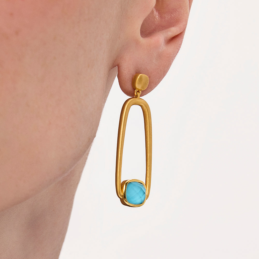 Dean Davidson Monterey Long Drop Earrings in Gold Turquoise
