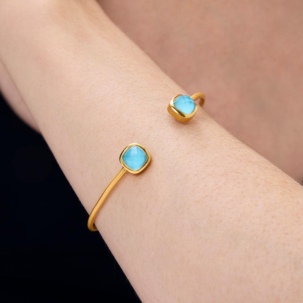 Dean Davidson Monterey Twist Cuff Bracelet in Iridescent Turquoise