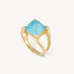 Dean Davidson Mini Plaza Ring in Iridescent Turquoise