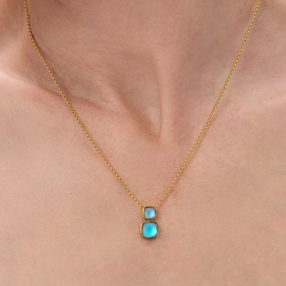 Dean Davidson Monterey Droplet Necklace in Iridescent Turquoise