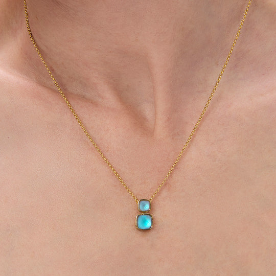 Dean Davidson Monterey Droplet Necklace in Iridescent Turquoise
