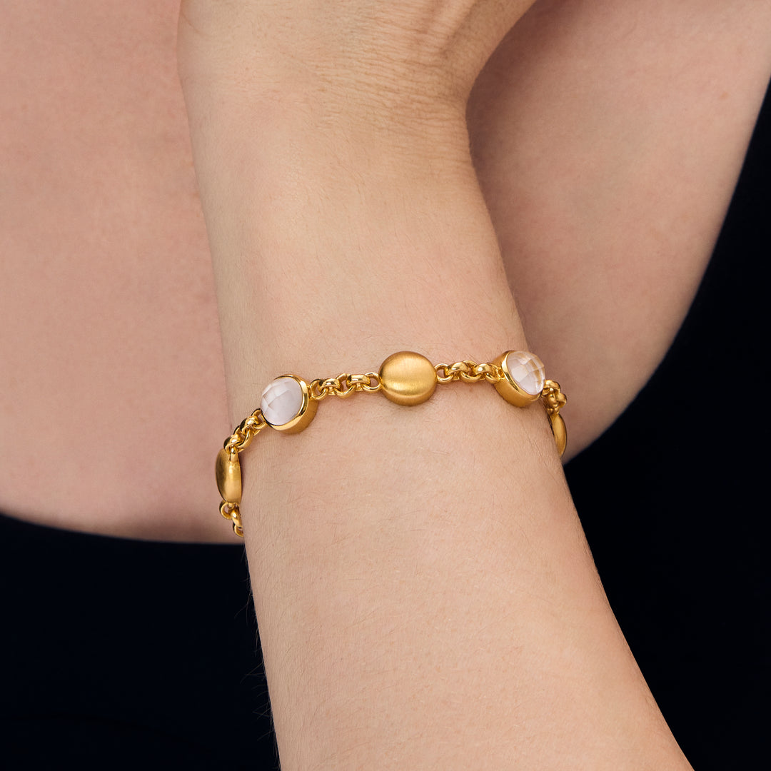 Dean Davidson Galleria Station Bracelet in Iridescent Pearl Gold