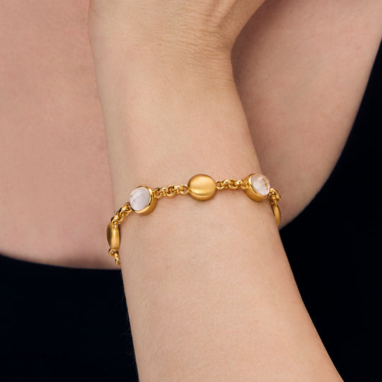 Dean Davidson Galleria Station Bracelet in Iridescent Pearl Gold