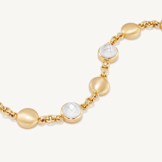 Dean Davidson Galleria Station Bracelet in Iridescent Pearl Gold