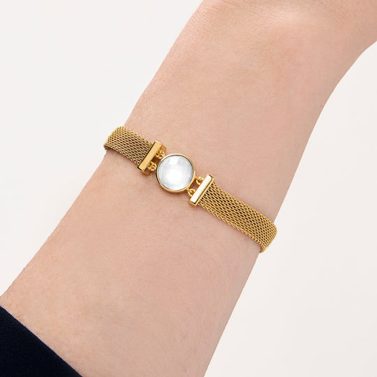 Dean Davidson Galleria Chain Bracelet  in Iridescent Pearl Gold