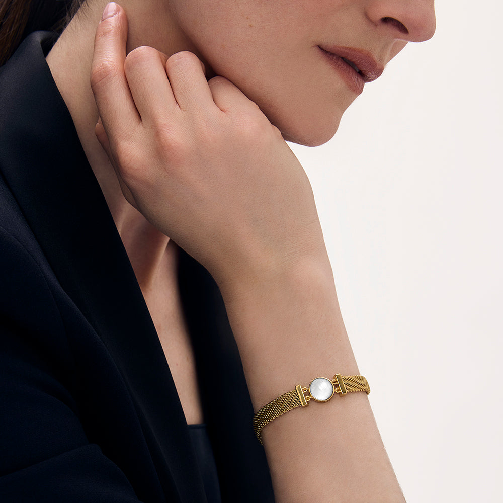 Dean Davidson Galleria Chain Bracelet  in Iridescent Pearl Gold
