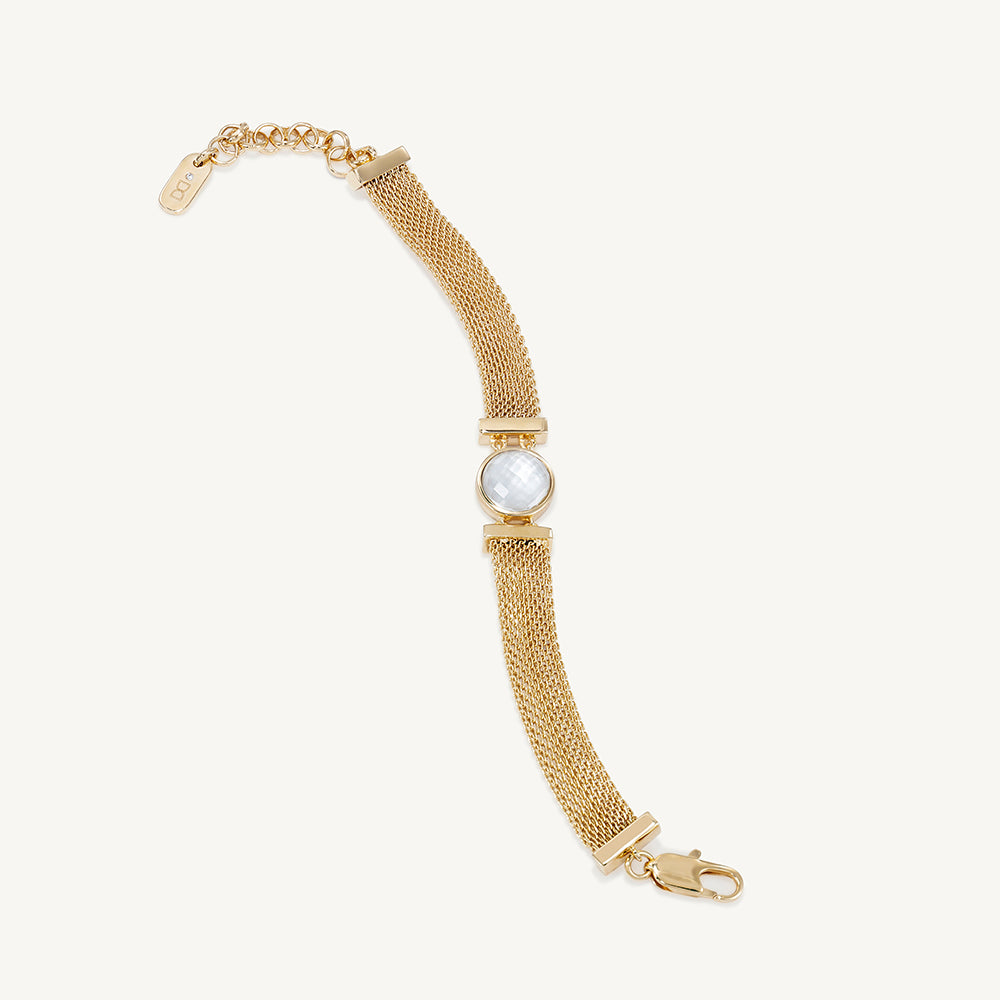 Dean Davidson Galleria Chain Bracelet  in Iridescent Pearl Gold