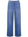 Samoon Bleached Denim Carlotta Stretch Bootcut Jean in Bleached Denim