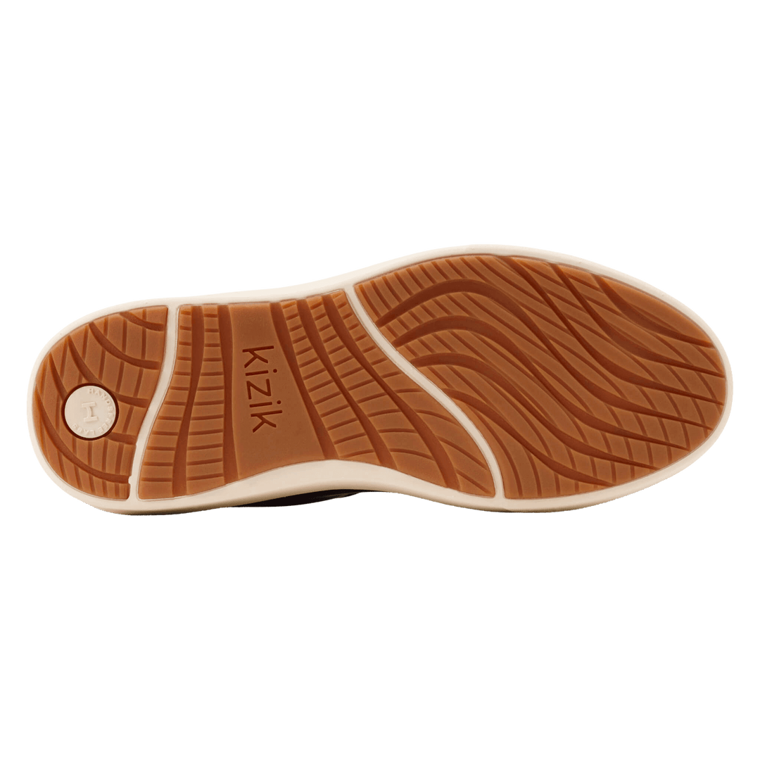 Kizik mauve sneaker outsole tread with textured rubber pattern