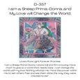 Love's Pure Light Silk Scarf: "Sheep Prima Donna"