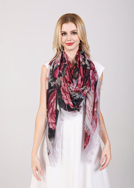 Love's Pure Light "Roses" Scarf