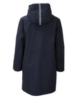 CRO Hooded Magic Print Waterproof Raincoat in Blue
