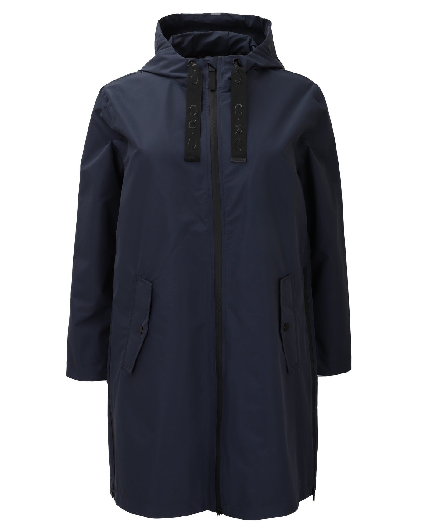 CRO Hooded Magic Print Waterproof Raincoat in Blue | Fashion for Full ...
